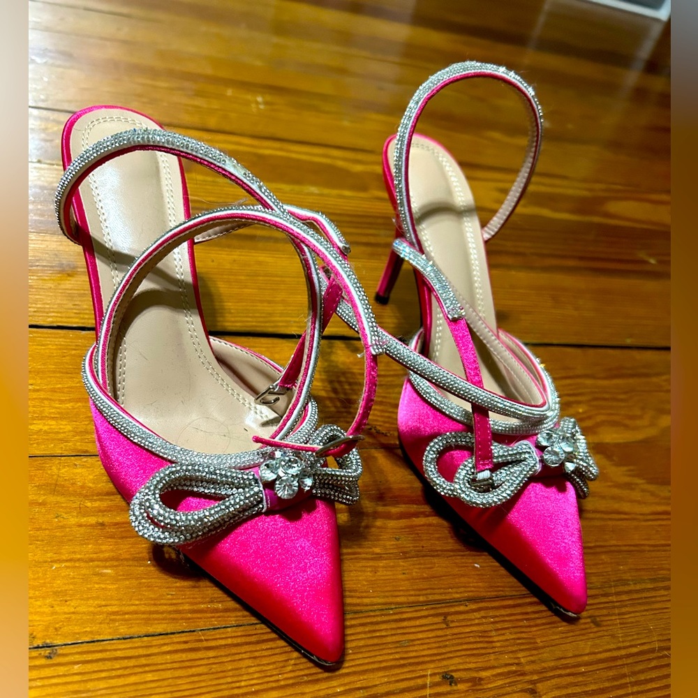 Hot pink crystal wrap around